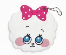卡通便攜鏡子PVC套，可愛小羊鏡子保護(hù)套_PVC套